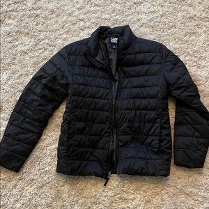 Kids 14 Lands' End Quilted Black Jacket